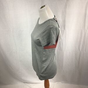 NWT Satva XS Razorback tee gray rust mesh work out shirt short sleeved  cotton